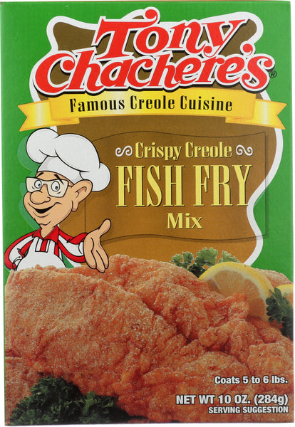 TONY CHACHERES: Crispy Creole Fish Fry Mix, 10 oz