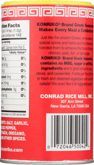 KONRIKO: Authentic Greek All Purpose Seasoning, 6 oz