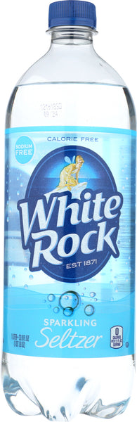 WHITE ROCK: Soda Sparkling Seltzer Water Plain, 33.8 oz