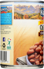 KUNER'S: Original Chili Beans in Chili Sauce No Salt Added, 15 Oz