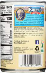 KUNER'S: Original Chili Beans in Chili Sauce No Salt Added, 15 Oz
