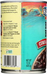 KUNERS: Southwest Black Beans with Cumin & Chili Spices, 15 oz