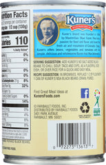 KUNER'S: Black Beans No Salt Added, 15 Oz