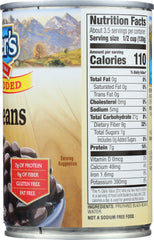 KUNER'S: Black Beans No Salt Added, 15 Oz