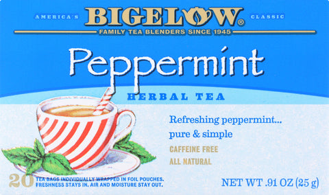 BIGELOW: Herbal Tea Peppermint, 20 Tea Bags