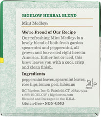 BIGELOW: Mint Medley Herbal Tea 20 Bags, 1.3 oz