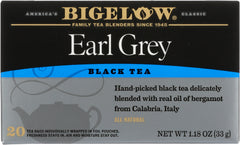 BIGELOW: Tea Black Tea Earl Grey, 20 tea bags