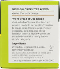 BIGELOW: Green Tea With Lemon, 20 tea bags