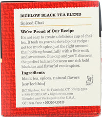 BIGELOW: Spiced Chai Black Tea 20 Tea Bags, 1.73 oz