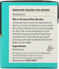 BIGELOW: Oolong Tea Classic 20 Tea Bags, 1.50 oz