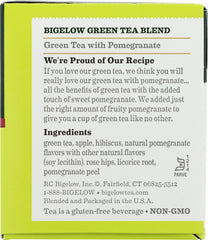 BIGELOW: Green Tea With Pomegranate 20 Tea Bags, 1.37 oz