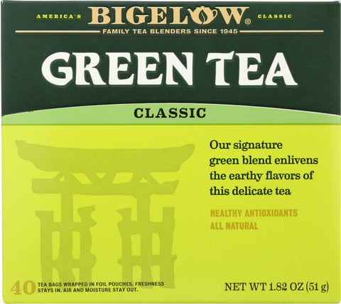 BIGELOW: Green Tea Classic 40 Bags, 1.82 oz