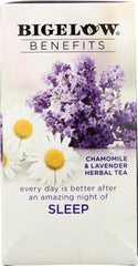 BIGELOW: Benefits Chamomile and Lavender Herbal Tea 18 Bags, 1.06 oz