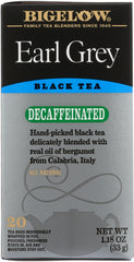 BIGELOW: Earl Grey Decaf Tea 20 Bags, 1.18 oz