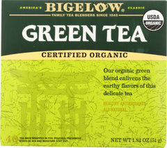 BIGELOW: Green Tea Organic 40 Bags, 1.82 oz