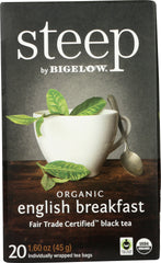 BIGELOW: Steep Organic English Breakfast Tea, 1.60 oz