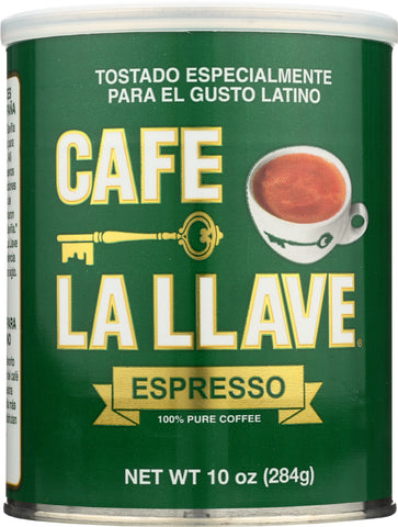 CAFE LA LLAVE: Pure Espresso Coffee, 10 oz