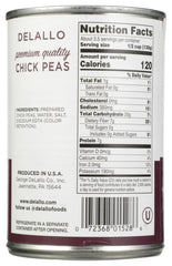 DELALLO: Chickpeas Beans, 15.5 oz