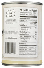 DELALLO: Black Beans, 15.5 oz