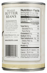 DELALLO: Butter Beans, 15.5 oz