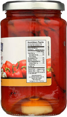 DELALLO: Roasted Red Peppers with Garlic in Olive Oil, 12 oz