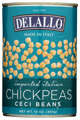 DELALLO: Bean chick Peas, 14 oz
