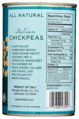DELALLO: Bean chick Peas, 14 oz