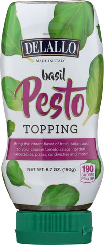 DELALLO: Squeeze Basil Pesto Topping, 6.7 oz