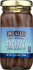 DELALLO: Anchovy Filet Olive Oil, 3.53 oz