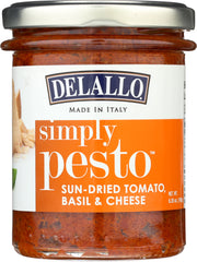 DELALLO: Pesto Sundried Tomato Basil Cheese, 6.35 oz