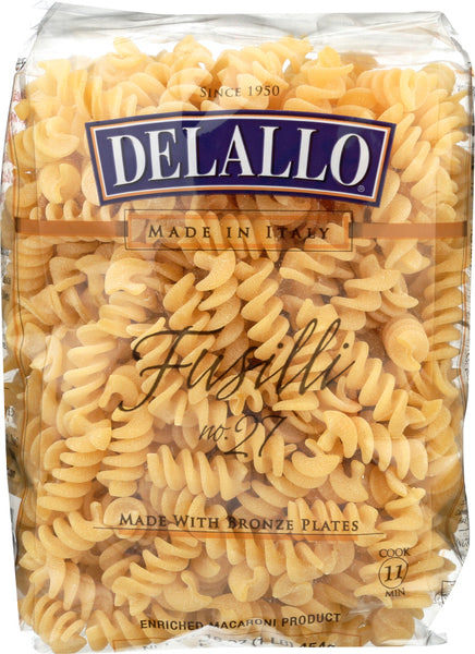 DELALLO: Fusilli Pasta Bag, 16oz