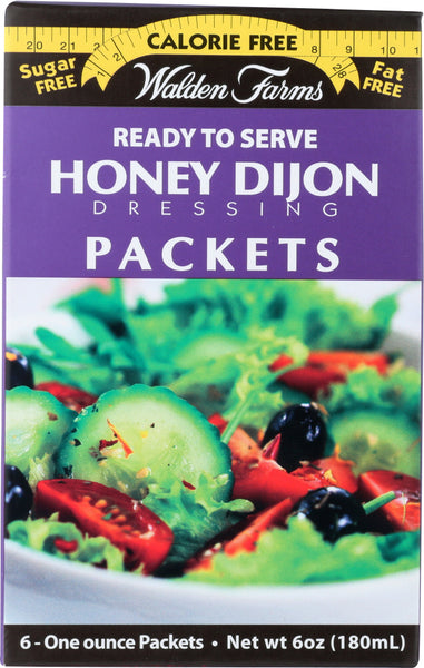 WALDEN FARMS: Honey Dijon Dressing 6 Packets, 6 oz