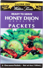 WALDEN FARMS: Honey Dijon Dressing 6 Packets, 6 oz