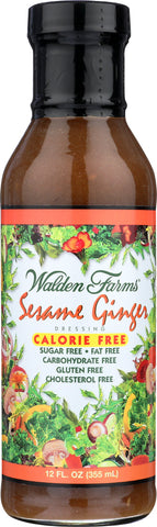 WALDEN FARMS: Calorie Free Dressing Sesame Ginger, 12 oz