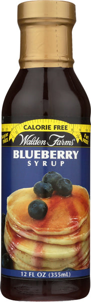 WALDEN FARMS: Calorie Free Blueberry Syrup, Sweetened With Splenda, 12 oz