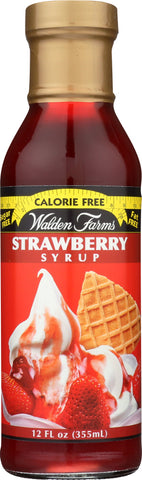 WALDEN FARMS: Calorie Free Strawberry Syrup, 12 oz
