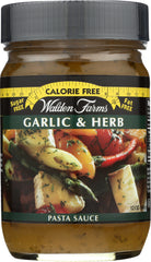 WALDEN FARMS: Calorie Free Pasta Sauce Garlic & Herb, 12 oz