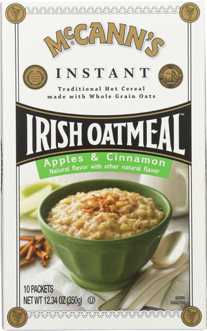 MCCANN: Oatmeal Instant Apple and Cinnamon, 12.3 oz