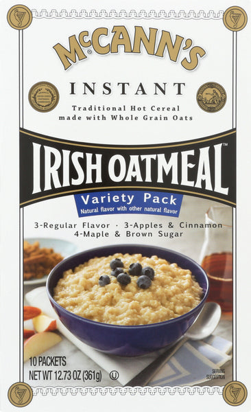 MCCANN'S: Irish Oatmeal Variety Pack 10 Packets, 12.73 Oz