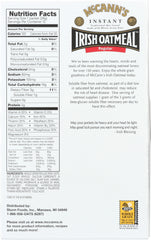 MC CANN'S: Instant Irish Oatmeal Regular 12 Packets, 11.8 Oz