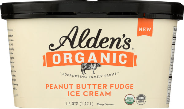 ALDENS ORGANIC: Ice Cream Peanut Butter Fudge, 48 oz