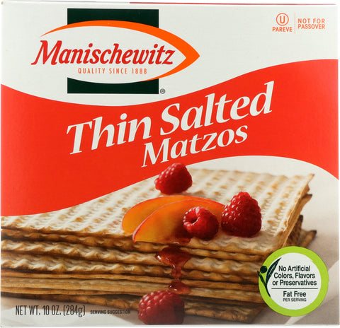 MANISCHEWITZ: Matzo Thin Salted, 10 oz