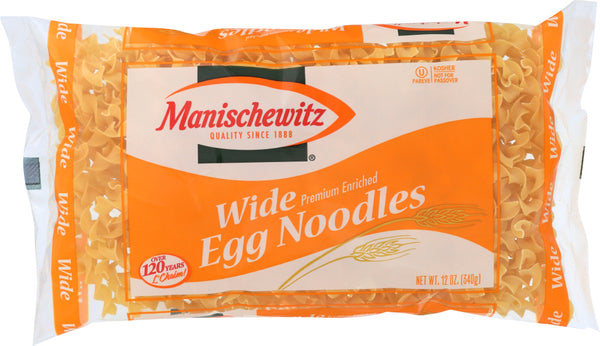 MANISCHEWITZ: Wide Egg Noodles, 12 Oz