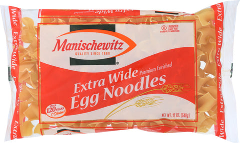 MANISCHEWITZ: Extra Wide Egg Noodles, 12 Oz