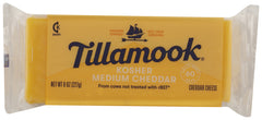 TILLAMOOK: Kosher Medium Cheddar Cheese, 8 oz