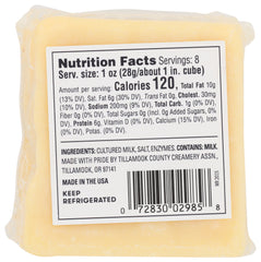 TILLAMOOK: 3 Year Vintage Extra Sharp White Cheddar Cheese, 8 oz