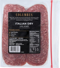 COLUMBUS: Sliced italian Dry Salame, 12 oz