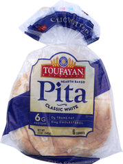 TOUFAYAN: Pita Whole Loave White, 12 oz