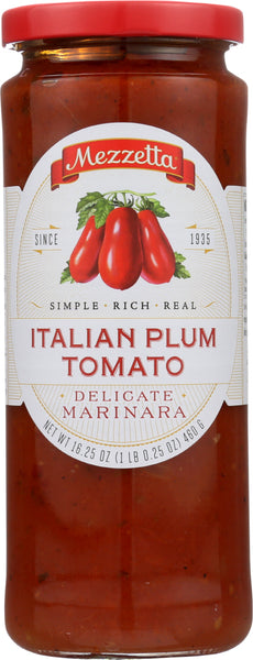 MEZZETTA: Italian Plum Tomato Delicate Marinara, 16.25 oz