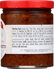 MEZZETTA NAPA VALLEY BISTRO: Sun Ripened Dried Tomato Pesto, 6.25 oz